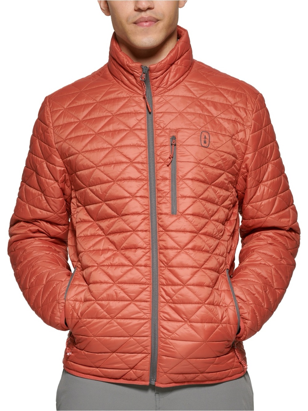 Bass Outdoor Delta Diamond Quilted Packable Puffer Jacket M
